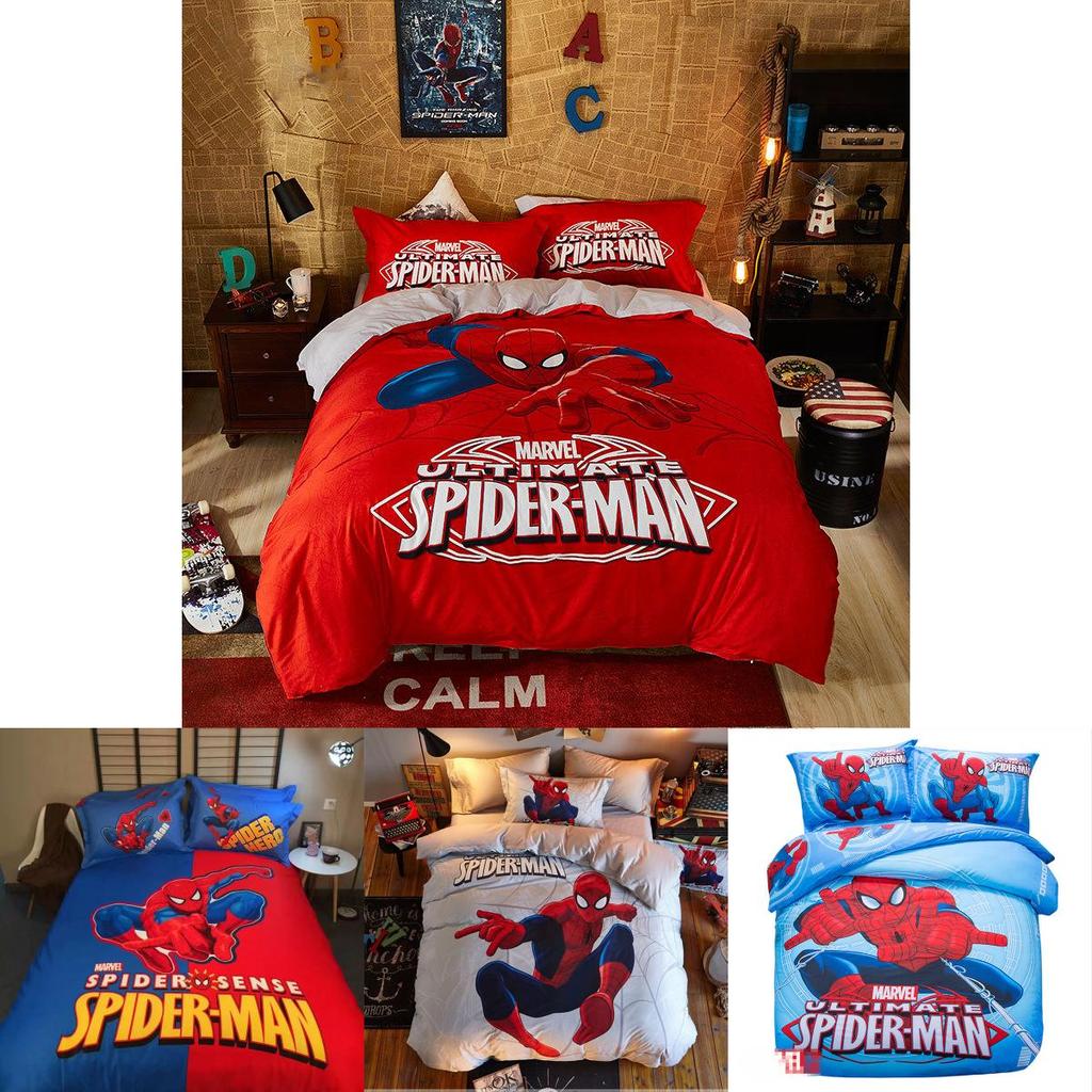 Spiderman 3d Bedding Set Duvet Doona Quilt Cover Bed Set Pillowcase Sheet Features Premium Quality Polyester For Ultimate Comfort And Style