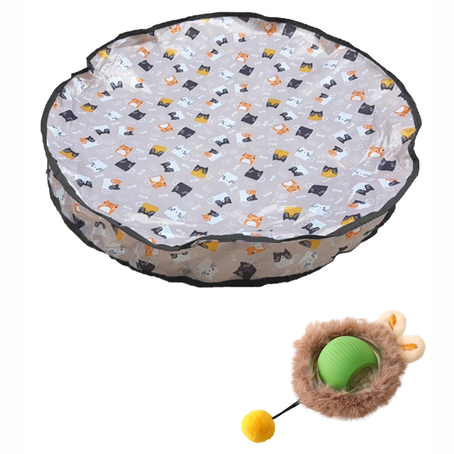 

Интерактивные игрушки для кошек, шарики, автоматическая электрическая плюшевая игрушка для кошек, умная светящаяся царапка для кошек, катящийся мяч, набор для игры в поиск зелёный