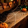 Window Door Hanging Web Halloween Giant Spider Decorations, Large Fake Furry Decorations for Outdoor, Indoor, Yard, Home, Haunted House Decor