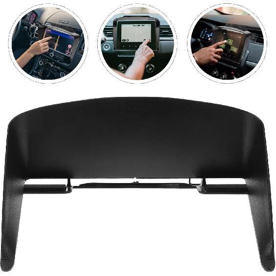 GPS Sun Shade Cover 7 Inch Car Navigation Sun Visor Shield with Adjustable Clip for Dashboard Glare Protection and Enhanced Driving Comfort