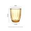 VISIONS Diamond Borosilikatglasbecher, 2er-Set, Bernstein, 250ml