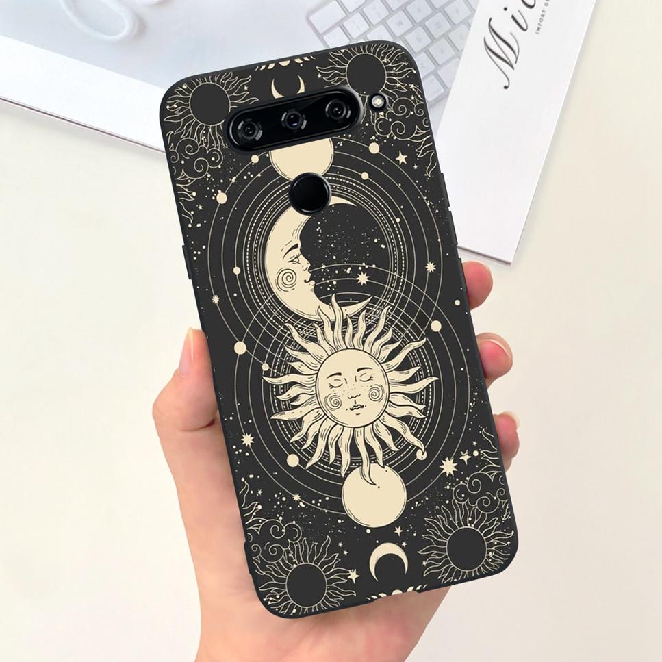 Case For LG V40 ThinQ Cartoon Astronaut Dinosaur Soft Silicon Black Cover For LG V50 V50S ThinQ 5G LG V30 2017 Bumper Phone Case