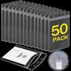 1/50Pcs Waterproof Transparent Card Holder Name Tag ID Badge Holder Protectors Vertical Sleeve Pouch Office School Supplies