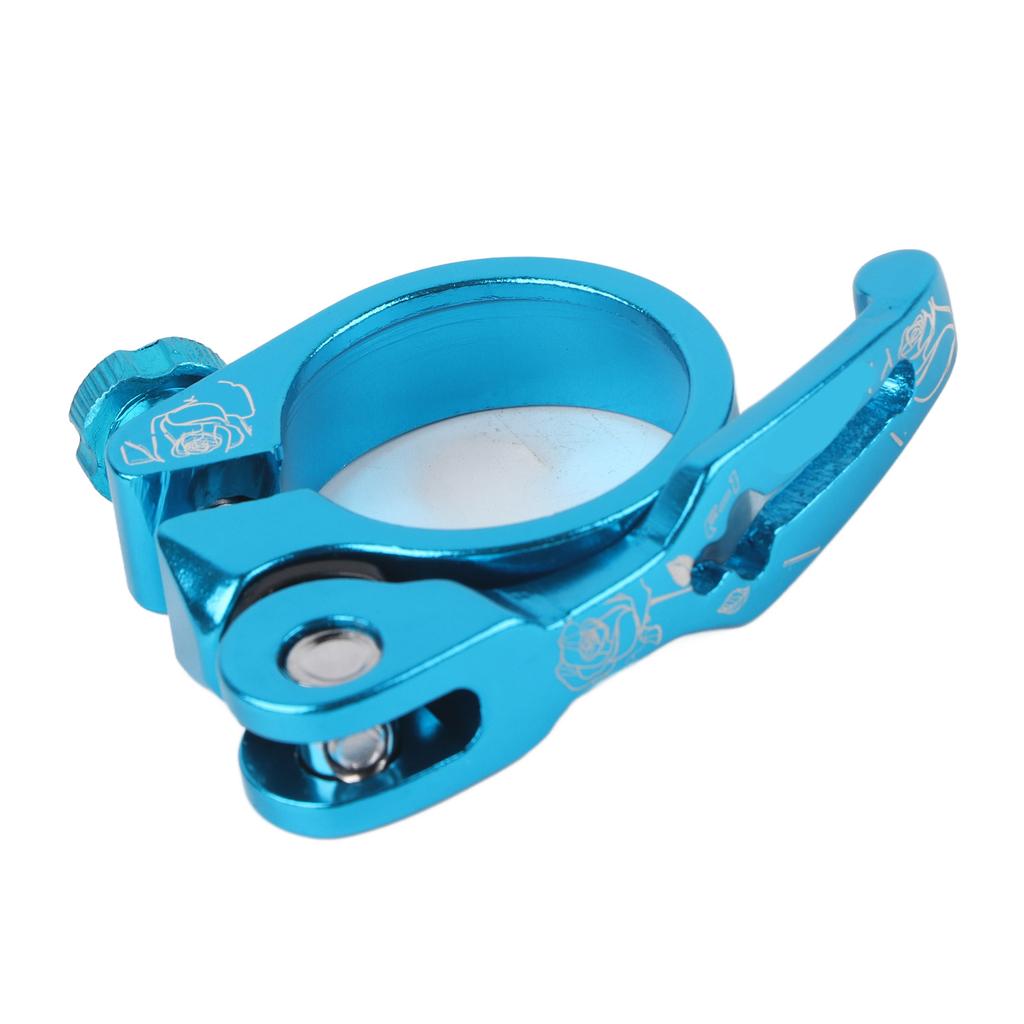 Quick Release Seatpost Clamp Aluminum Alloy 34.9MM Seat Clamp for Bike Road Bike Casual Bike