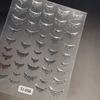 Bronzefarbene französische Nagelaufkleber Schmuck mit Klebstoff Laserblitz Quaste Französische Nagelaufkleber