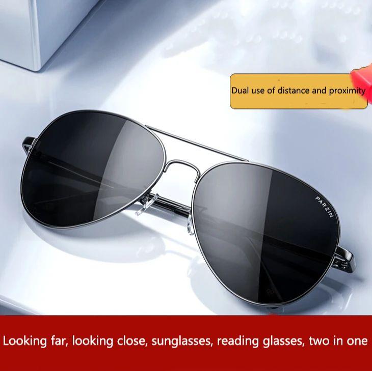 

Shatar Double Light Reading Glasses Both Near And Far For Men Women Sunglasses Anti Blue Light And Uv Protection Can Walk With Y +1.0