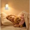 LED Night Lights Plug Into Wall, Dusk To Dawn Light Sensor Activated Dimmable Night Light, LED Nightlights Adjustable Brightness (Warm White) for