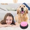 Voice Recording Button Interactive Dog Button for Communication Pet Speak Training Buzzer with 30 Second Record for Dogs Cats