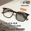 2026 New Photochromic Anti-Blue Light Presbyopia Glasses Stylish Square-Frame High-Definition Reading Eyewear Unisex