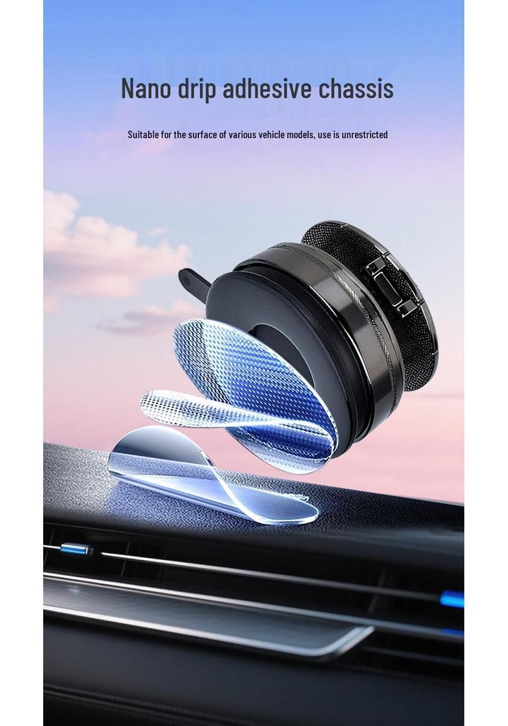 Magnetic Car Mount: Suction, Rotating, Folding Holder with Strong Magnetic Force