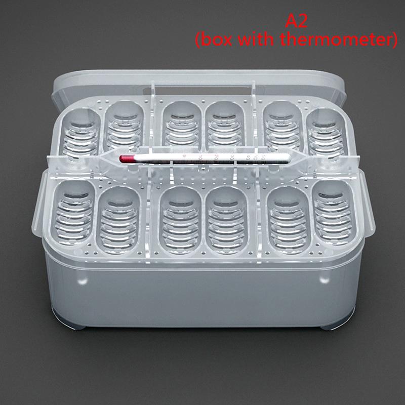12 Reptile Egg Incubator Tray Thermometer Diy Incubation Gecko Lizard Snake
