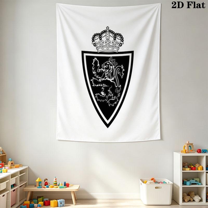 Real Zaragoza Wall Tapestry Aesthetic Wall Hanging Printed Fabric Blanket Decorative Tapestries for Bedroom Living Room Home Decor