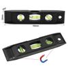 Level, Compact Level, 1 Piece with Magnetic Torpedo Ruler, Leveling Tool, Clear Acrylic Leveling Bubble, Balance Ruler, Small Compact Construction Pip