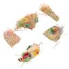 5Pcs Bird Shredder Toys Interesting Safe Hanging Foraging Chewing Toys with Metal Hooks for Travel