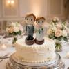 Creative Couple Wedding Cake Topper Elegant Cake Toppers Dolls Bride & Groom Figurines  Marry