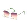 Metal Cat Eye Glasses Women'S Large Frame Sunglasses Color Film Sunglasses Men'S Simple