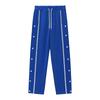 Men's casual sports buttoned trousers men's autumn new loose straight drawstring large size trousers