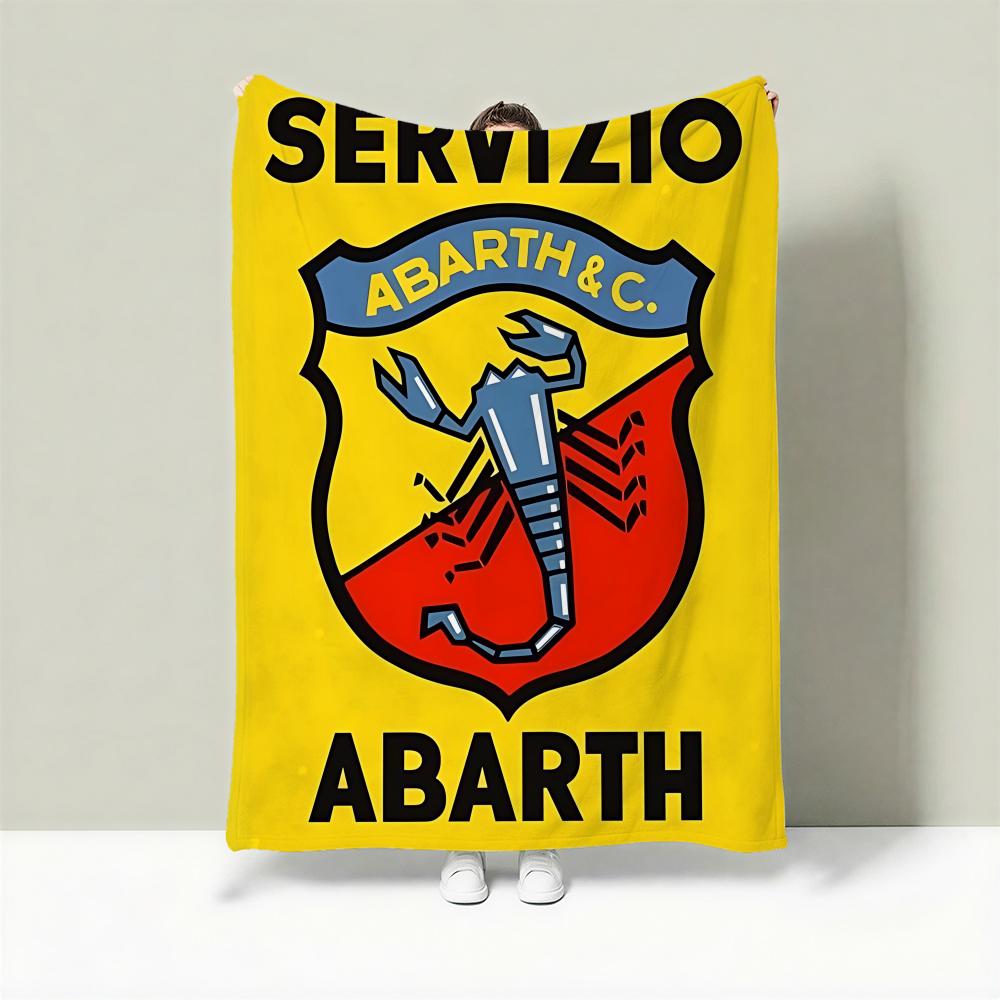 

Auto A-Abarth Throw Lightweight 240g Flannel Blanket Soft Skin-friendly for Summer Cooling 75cmx90cm