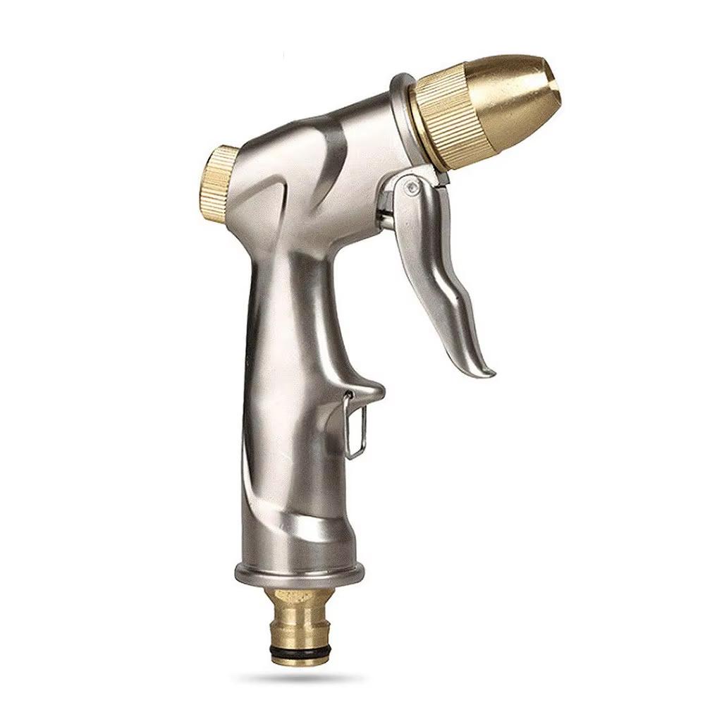 High Pressure Metal Garden Water Spray Sprayer with Hose Jet for Lawn Car Washing Yard Watering - Household Garden Sprinkle Gun