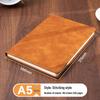 A5 Sheepskin Soft Leather Notebook – Customizable, Logo Printable, Thick Business Office Design