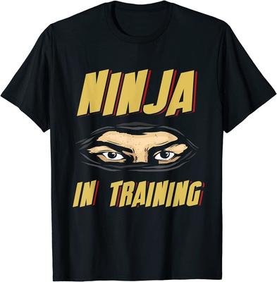 Camiseta Unisex Divertida de Ninja en Entrenamiento Ninja Japonés Shinobi Samurai