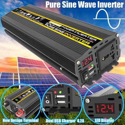Czysty falownik sinusoidalny DC 12/24/48/60 V do AC 220 V 110 V Transformator konwersji napięcia 3000 W Solar Inverte