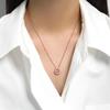 Six Star Heart Charm Necklace with Advanced Irregular Design and A Beating Heart Eight Star Spirit Necklace