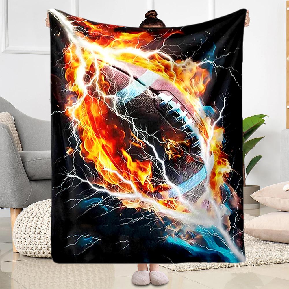 Dallas Cowboys Helmet Blankets Are Suitable for Living Rooms, Bedrooms, Camping, and Other Places, Making Them an Ideal Choice for Gifts.