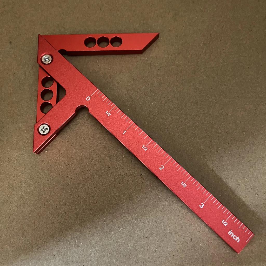 Precision Center Finder Line Gauge 45/90° Angle Marking Ruler Plastic Aluminum Alloy Woodworking Tool for Carpenters