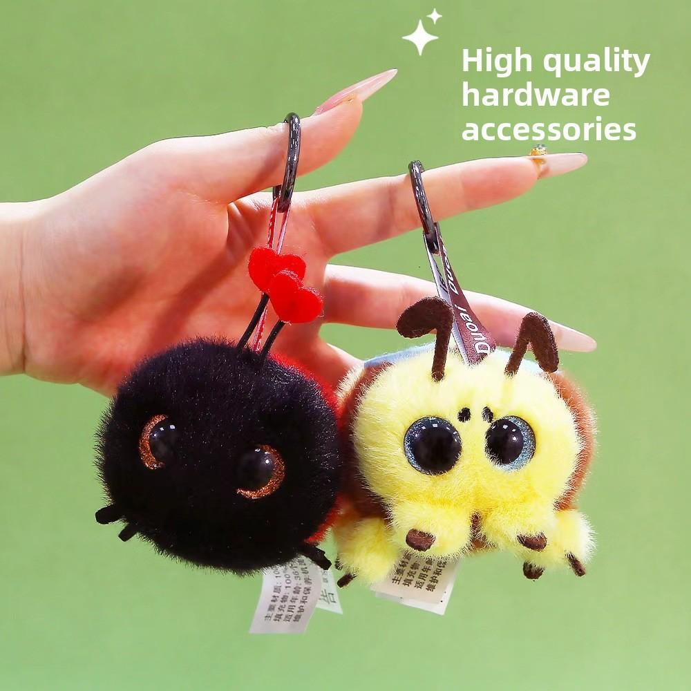 Plush Toy Pendant For Girls With Soft Cotton Fill Cute Bug Design For Backpack Decor