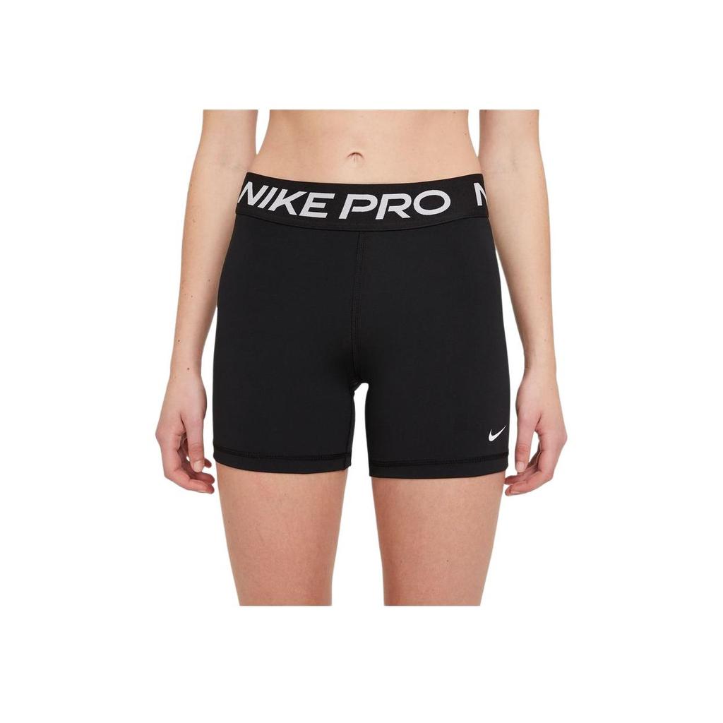 Nike Logo Print Elastic Waist Fitness Shorts Women Bottoms Black CZ9832-010