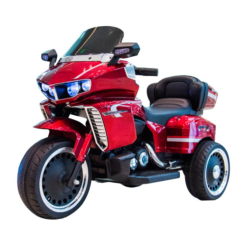 Children Dual Drive Electric Motorcycle Tricycle Oversized Toy Car Can Sit On Baby Battery Motorcycle