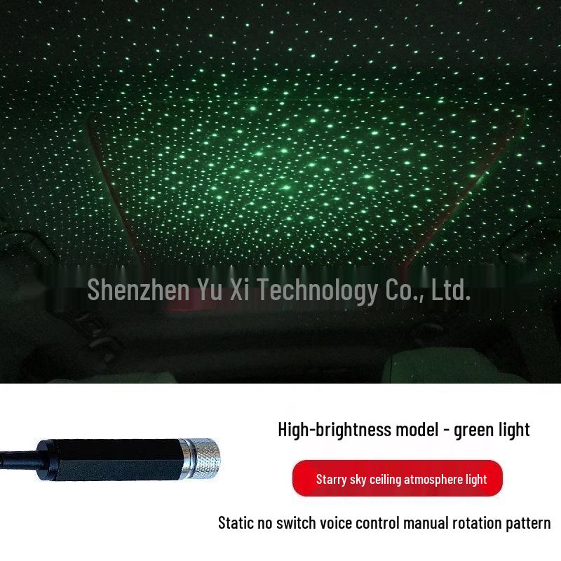 USB Starry Sky Laser Atmosphere Light for Car Interior & Roof