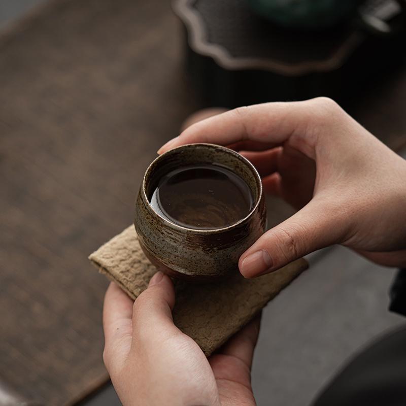 80ml Ceramic Tea Cup Japanese Style Ancient Style Kung Fu Tea Set