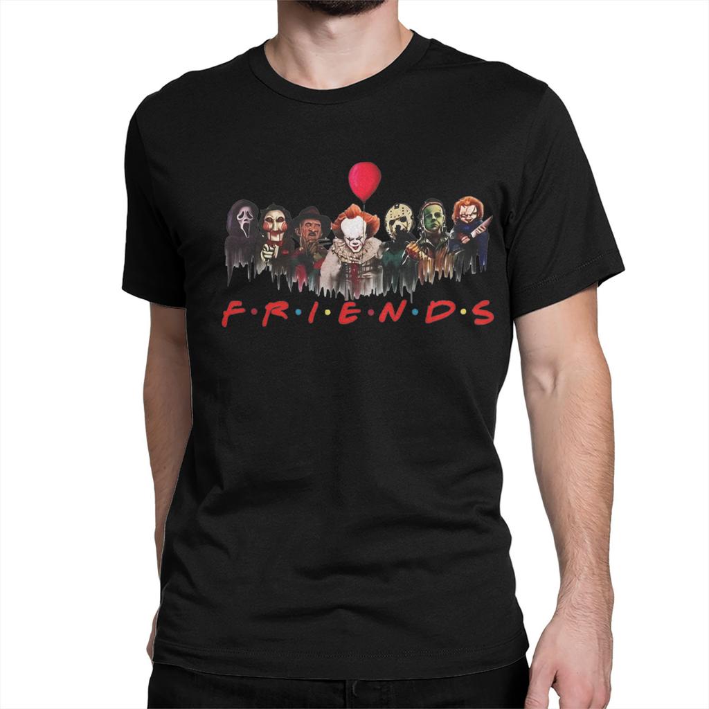 Vintage Stephen King Qo'rqinchli Do'stlar Erkaklar Ayollar uchun 100% Paxtadan T-shirt Jennifer Aniston Qisqa Yengli Maykalar Sovg'a Kiyimlar