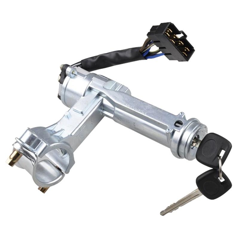 

Набор дверных замков выключателя зажигания автомобиля с 2 ключами для Toyota Corolla EE90 69057-12090 45280 красно-коричневый