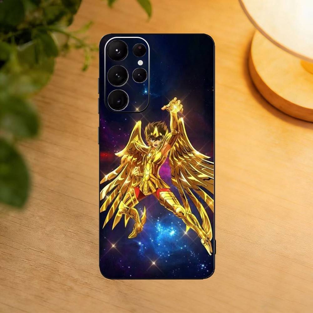 S-Saint Anime S-SeiyaS phone Case For Samsung S25,24,21,22,23,30,Ultra,20,Plus,Fe,Lite,Note Soft Black Cover