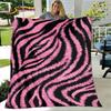 3D Colorful Zebra Pattern Blanket,Flannel Blanket Throw Blanket,Child Warm Blanket for Home Living Room Bedroom Beds Sofa Picnic