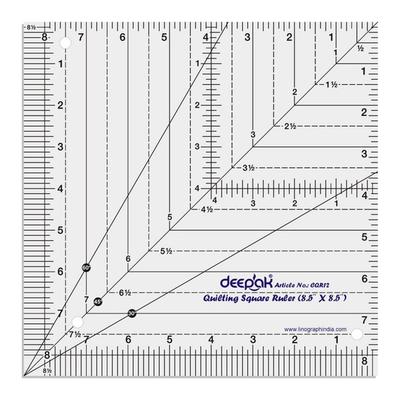 Quadratisches Quilt-Design Handwerk Quilten Lineal Vorlage x Zoll 8.5 8.5