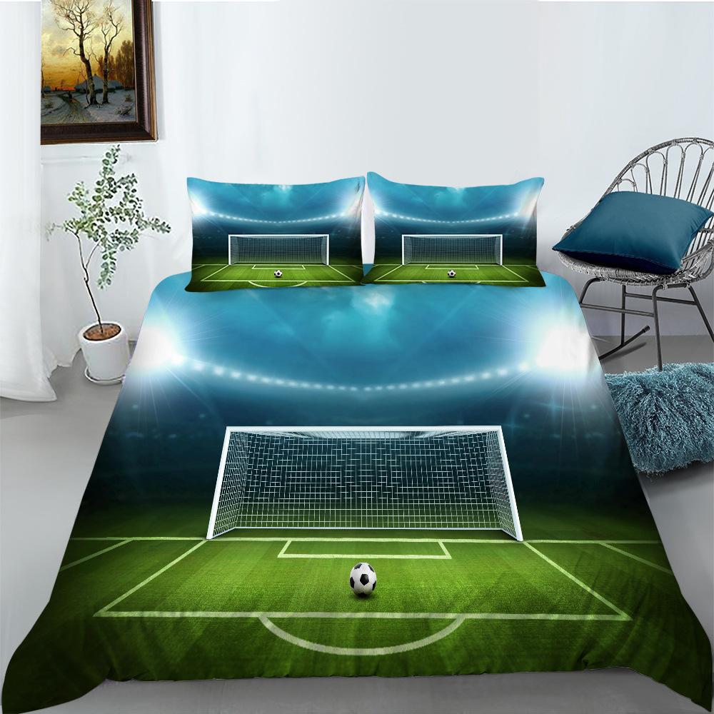 Football Series Bedding Two Three Piece Set Polyester 3D Digital Printing Shopify