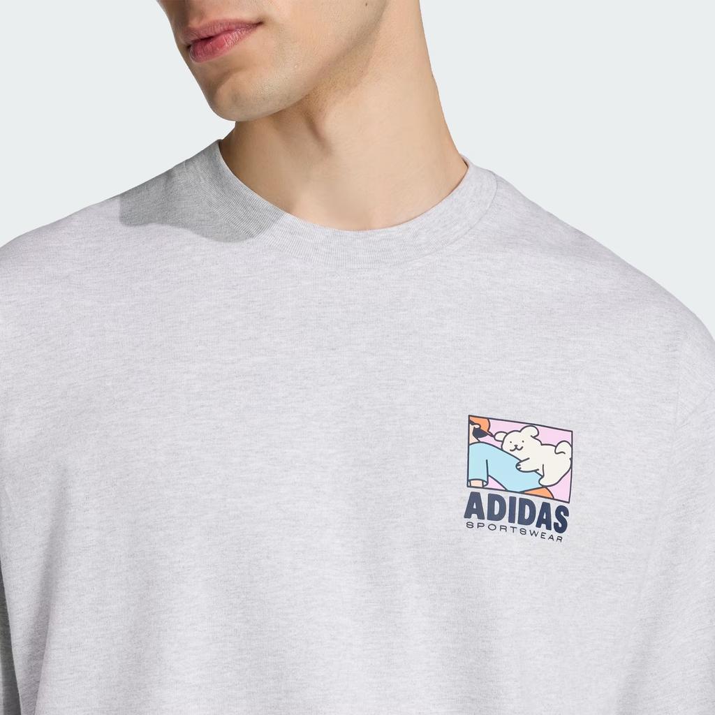 Adidas Casual Style Round Neck Short Sleeve T-Shirt Men tops KE4340
