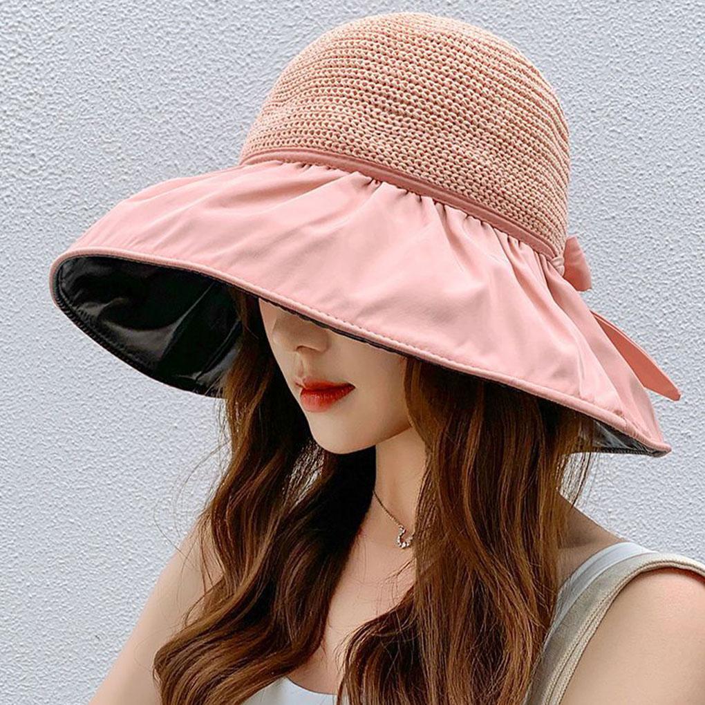 Skin Harmful UV With Anti Ultraviolet Sun Hat With Large Brim On Both Sides In Summer Breathable Sun Hat Bucket Hat