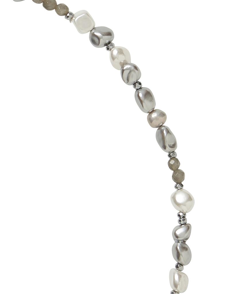 Nakedblood [Handmade] Mixed Pearl Cross Necklace