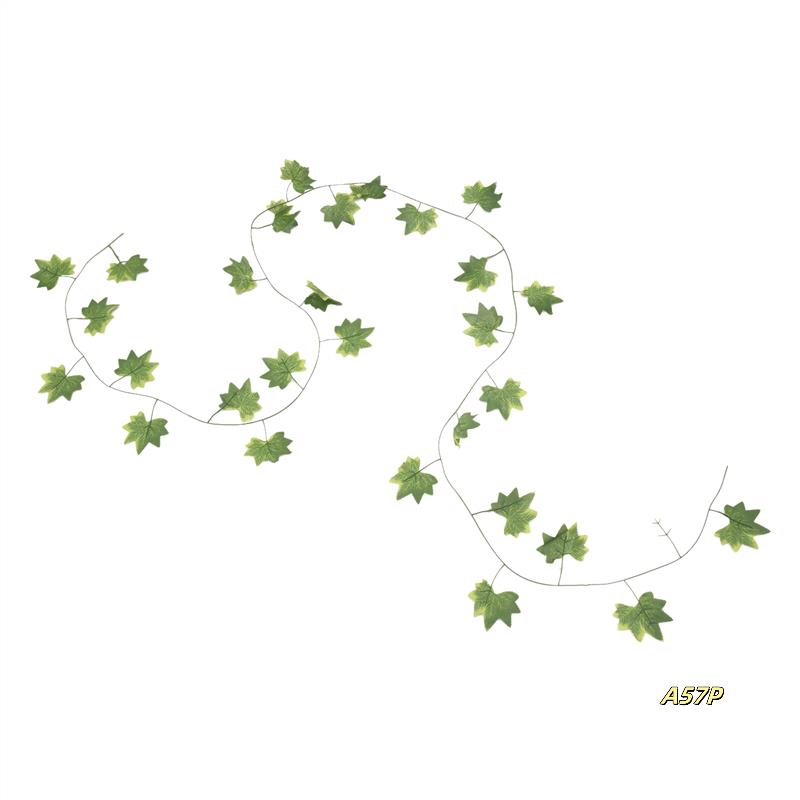 12 Pcs 7.5Ft Artificial Maple Leaves Hanging Vines, Fake Ivy Garland Hanging Plants For Garden Wedding Party Decorations