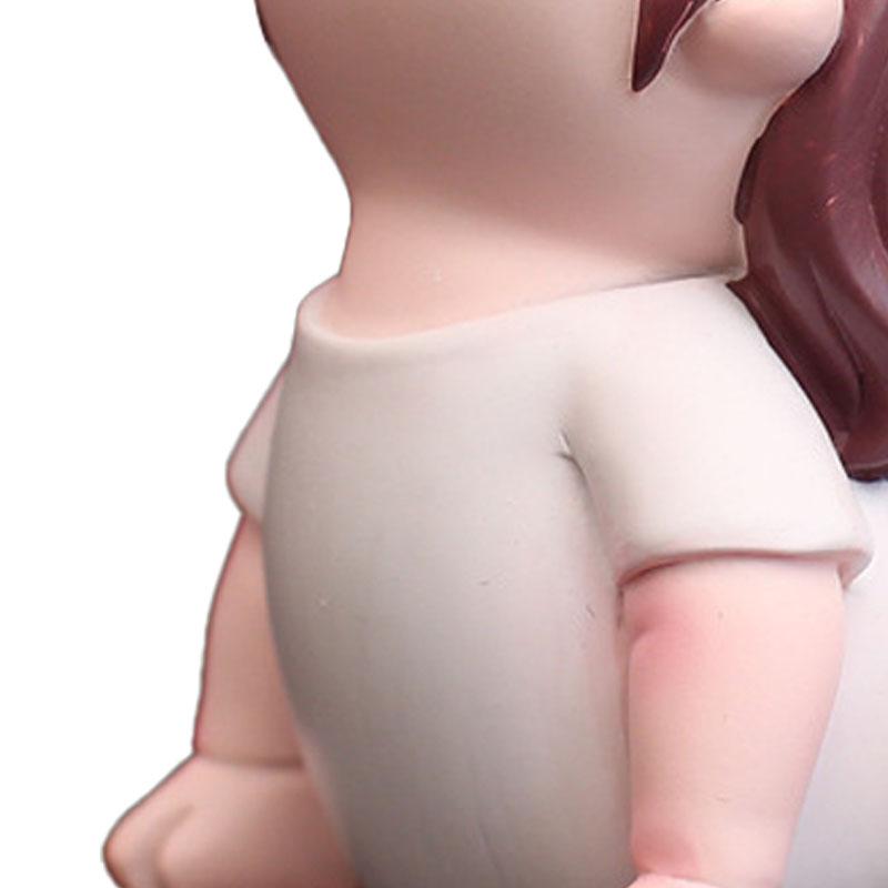 Yoga Girl Figurine Cartoon Lovely Cute Fashionable Decoration Yoga Pose Girl Ornament for Car Type