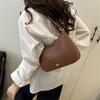 Borsa a tracolla minimalista in PU vintage con tasca interna per telefono per uscite casual