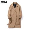 NCAA Retro English Style Loose Double-Breasted Trench Coat