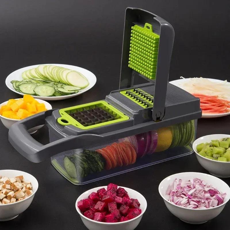 NEW Multifunctional Vegetable Slicer Cutter Kitchen Accessories Papaya Cutter Fruit Peeler Potato Carrot Shaver Slicer Driver Tools