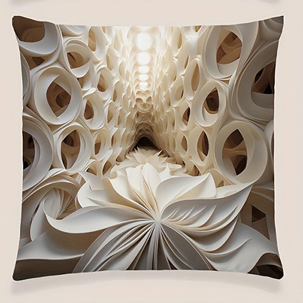 

Intricate 3D Floral Pillowcase DesignSuitable for sofa car bedroom decorative cushion cover pillow cover 16x16Inch