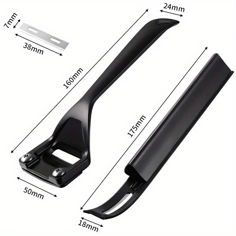 Black Metal Leather Safety Beveler Kits DIY Carving Tool with Replacement Blade Thinning Leather Cutting Scratch Craft Skiving